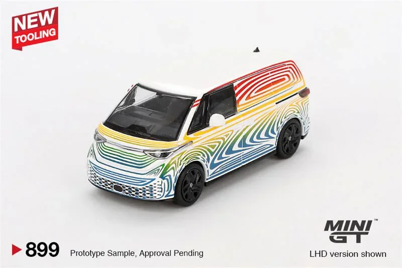 

MINI GT 1:64 ID Buzz Prototype Rainbow Collection Miniature Diecast Metal Model Car