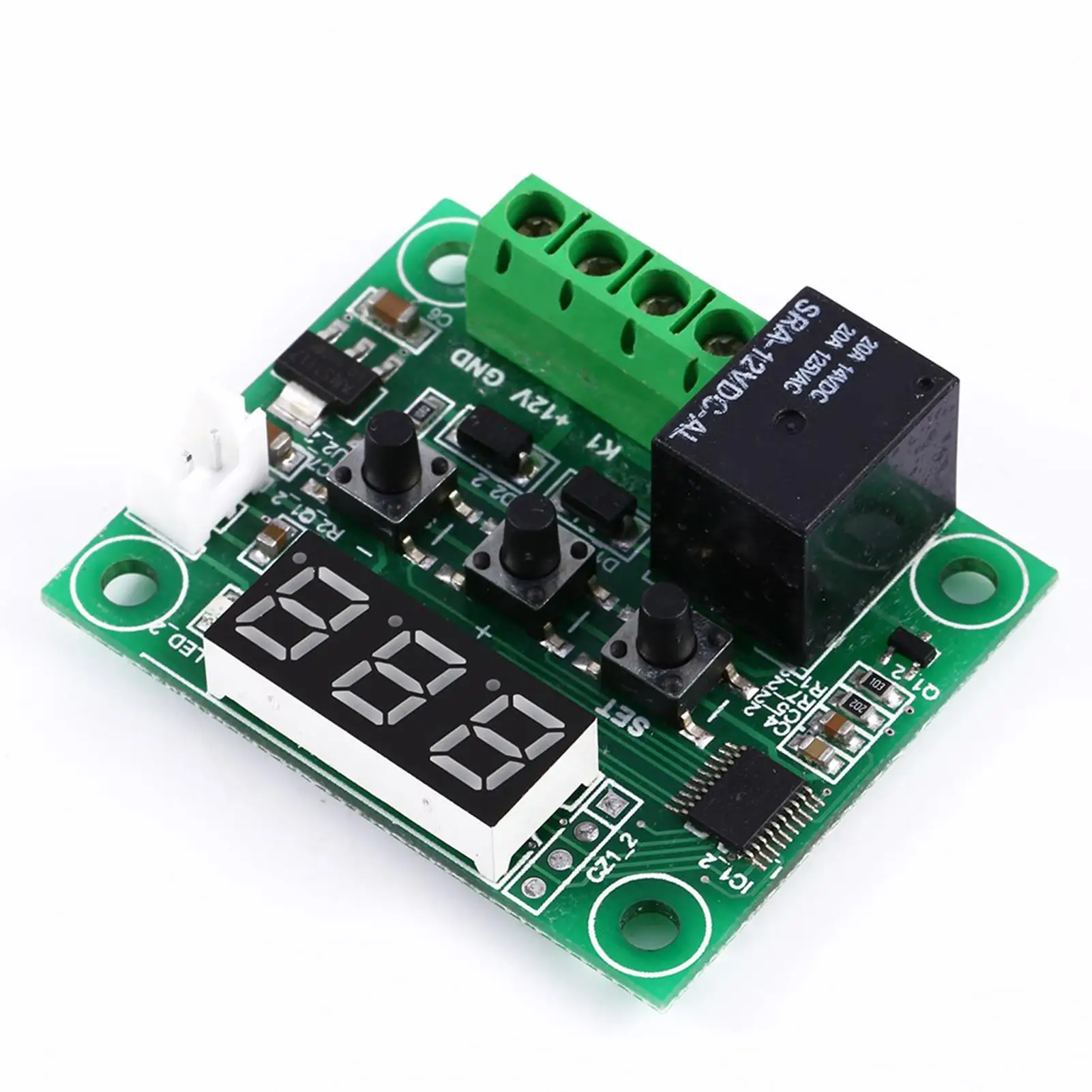 DC 12V W1209 Controlador de temperatura digital Termostato de calor e resfriamento para automação residencial inteligente e regulação de temperatura