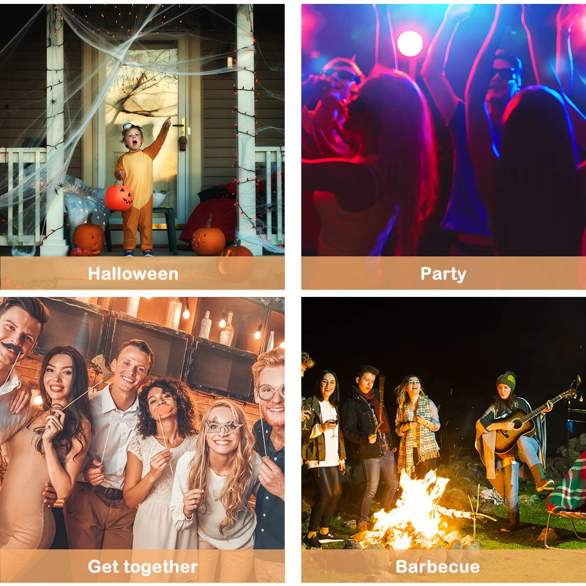 1 Set Snowflake Lamp String Led String Light -Powered Party Decoration For Holiday Wedding Event Indoor Outdoor Lighting