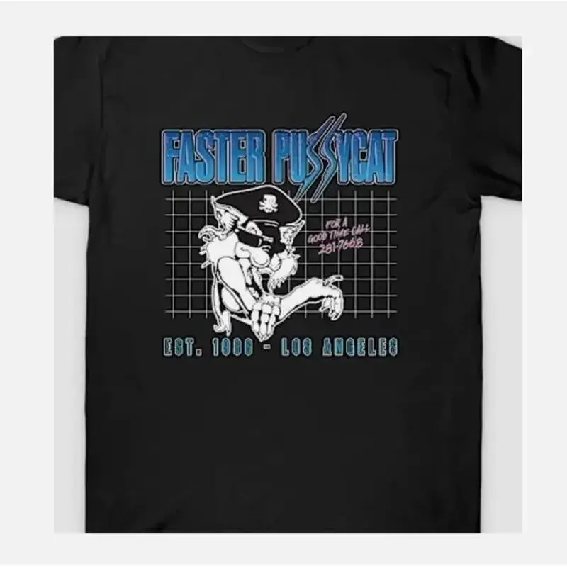 Faster Pussycat T Shirt Size Classic New