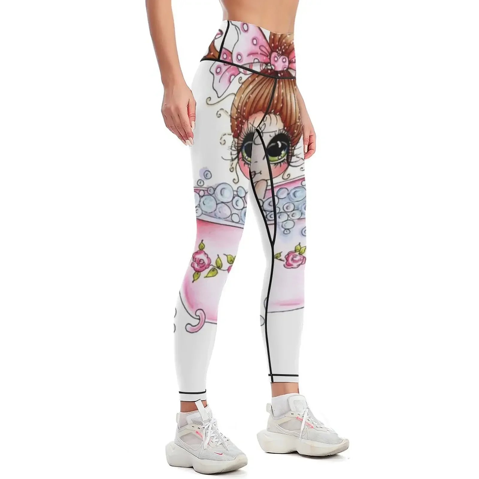 Sherri Baldy Bubble Bath Bestie from My Besties Leggings Women's pants for fitness fitness set gym Womens Leggings