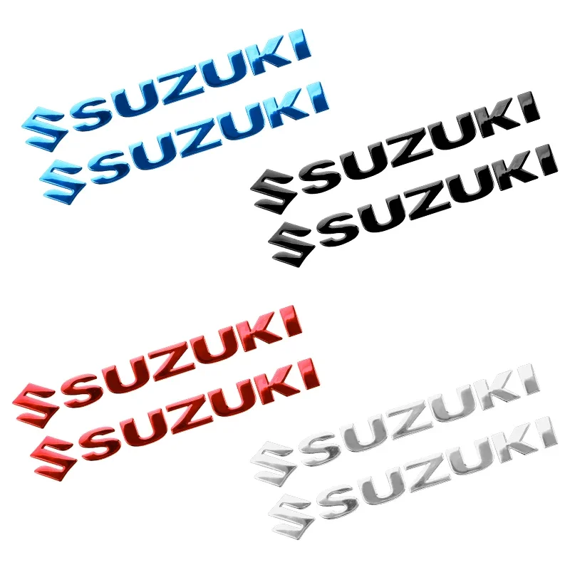 3D sticker For Suzuki Stickers Logo Motorcycle Tank Helmet Emblem Decals Set