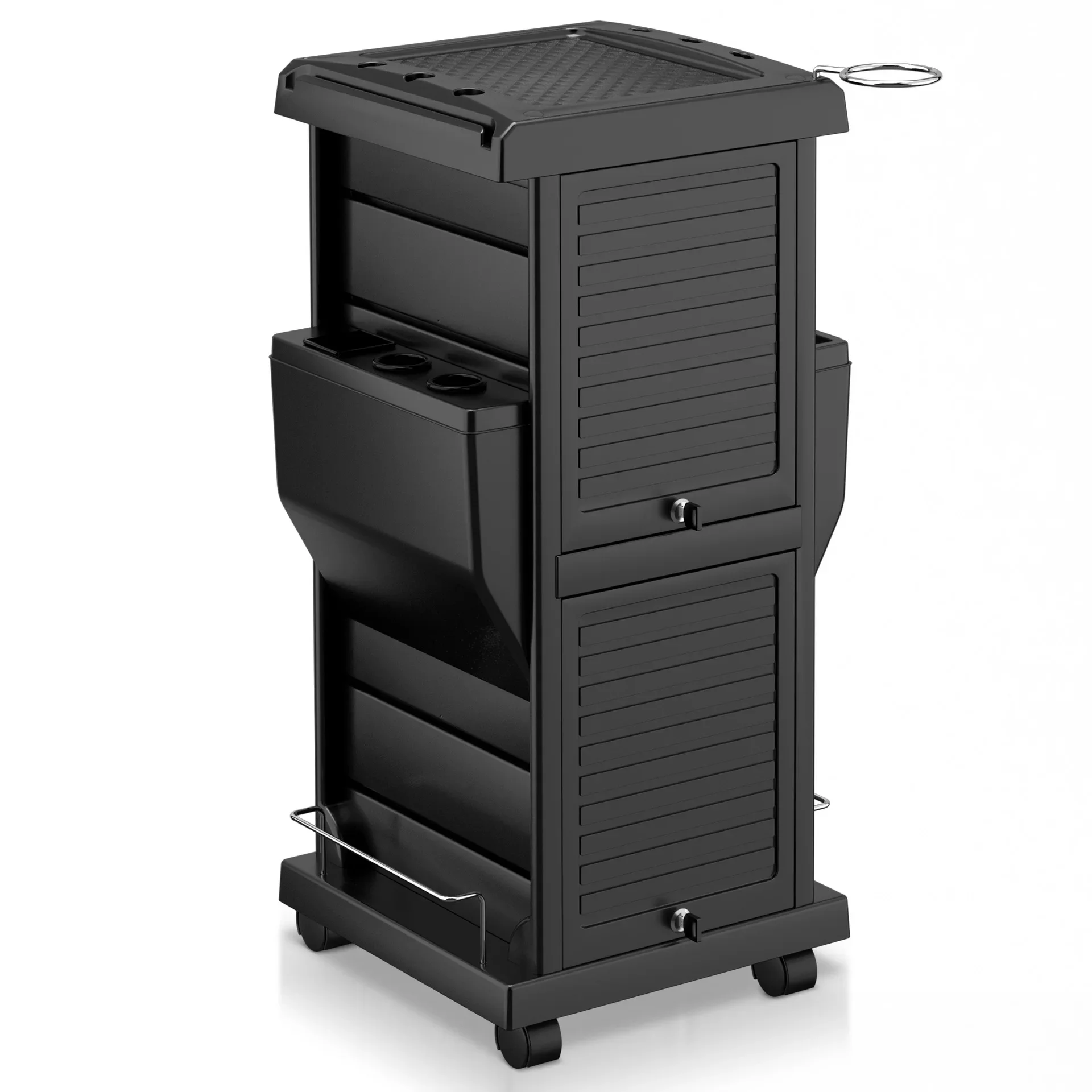 Cross-border multi-layer multi-purpose beauty salon cart Home removable storage rack Portable hair salon tool