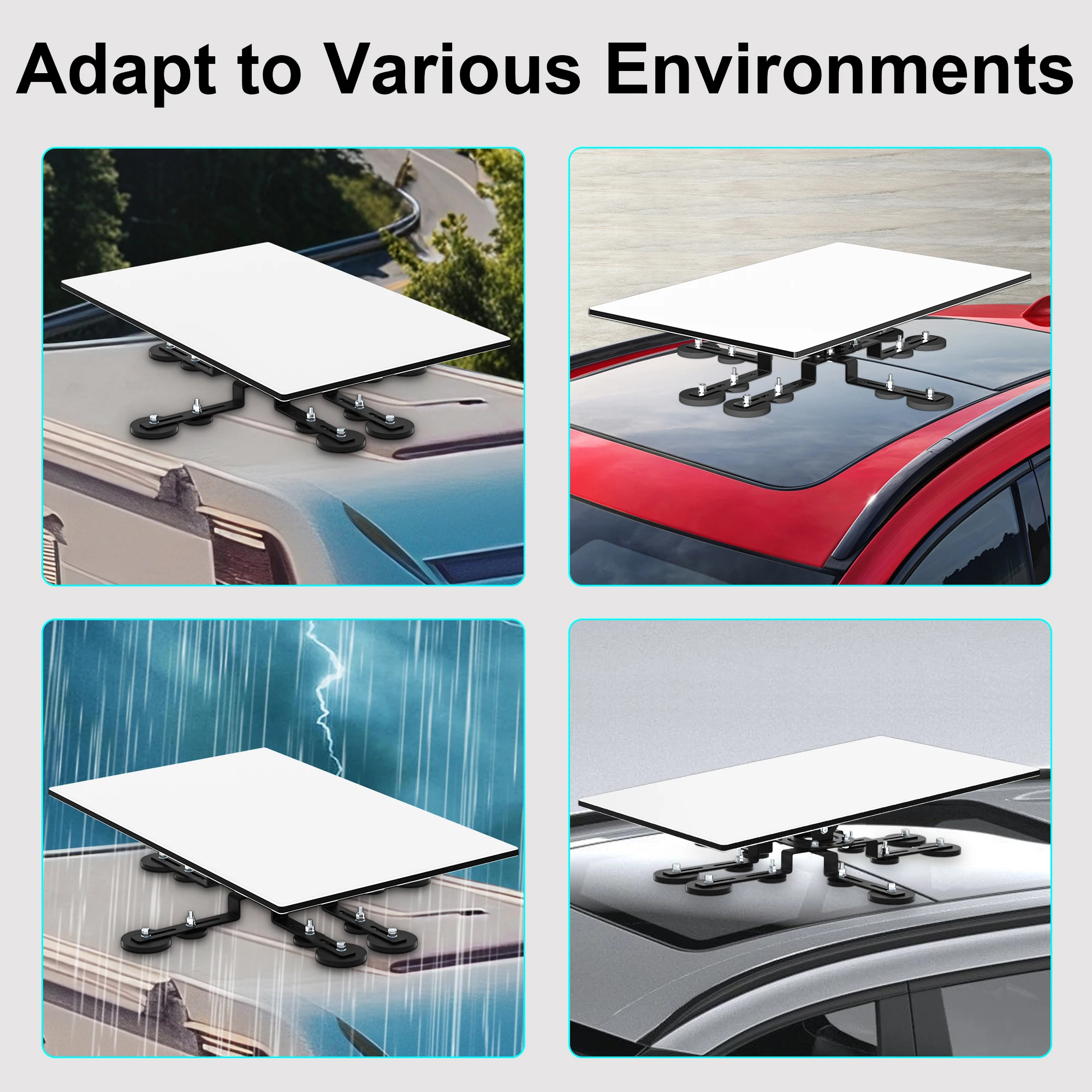 376pounds Magnetic Roof Mount Starlink Gen3(V3) Rotatable Standard Dish,Angle-Adjustable,12Magnet Bases,Starlink Mount,Car,Yacht