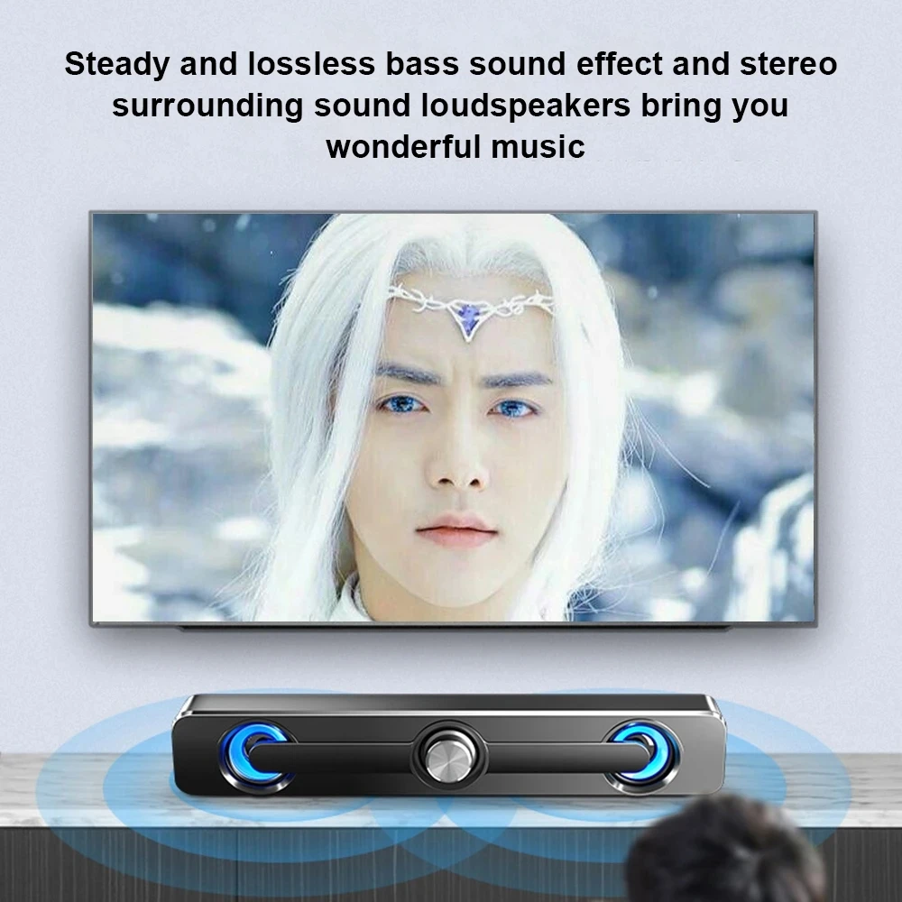 Altavoz Bluetooth para ordenador, barra De sonido para TV, PC, Subwoofer, caja De barra De sonido, portátil inalámbrico, Woofer De escritorio, Caixa De Som, música