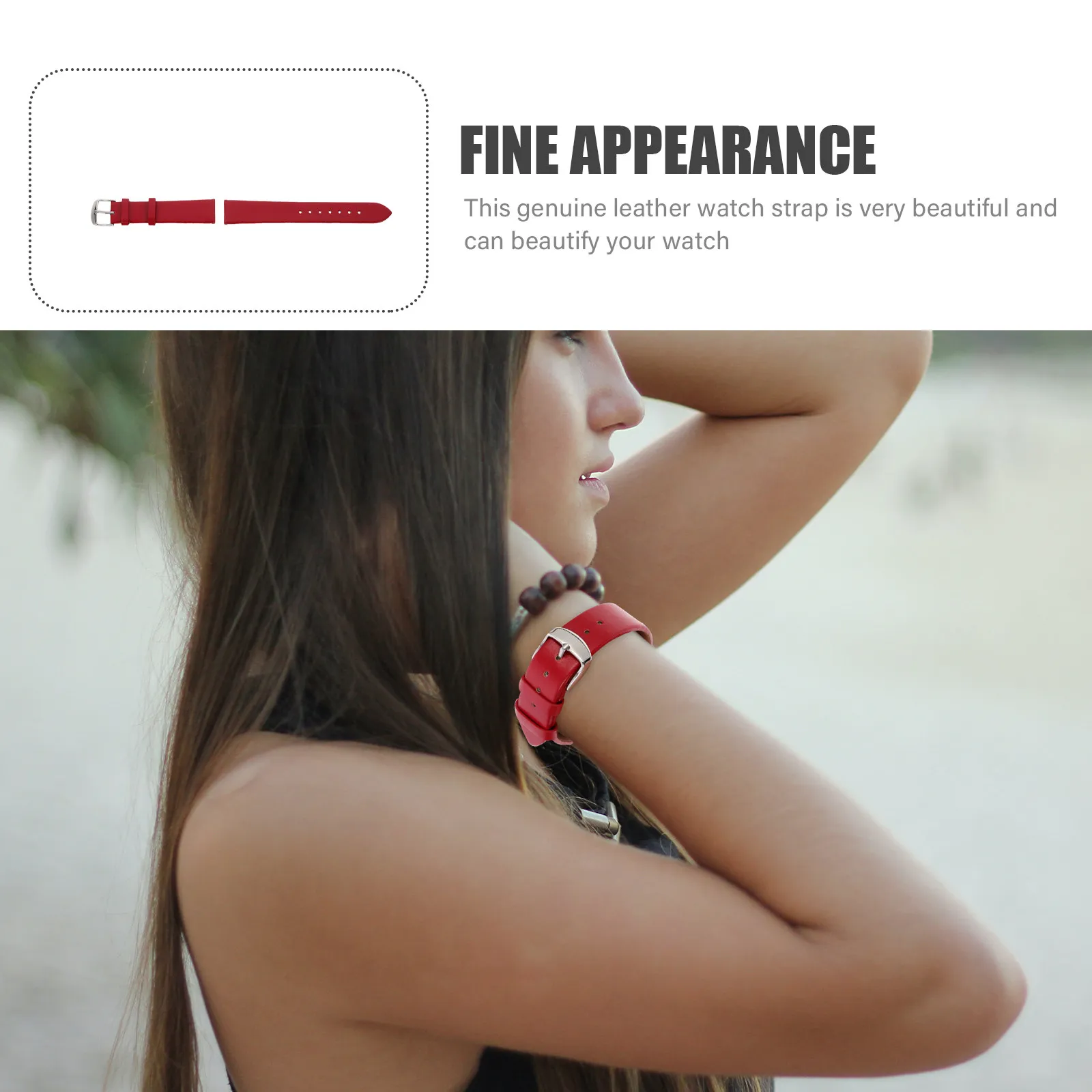 1Set Premium Watch Band Adjustable Comfortable Skin-Friendly Decorative Watchband for Party Work Travel