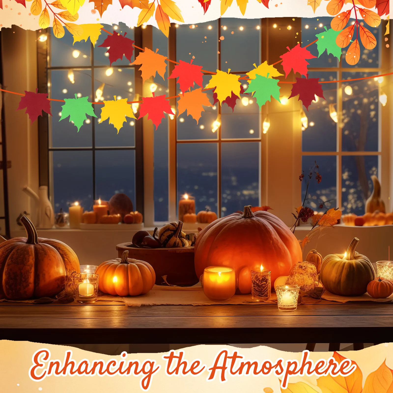 

50pcs Maple Leaf Bulletin Board Cutouts Fall Leaves Paper Decorative Wall Diy Crafts For Thanksgiving Autumn Party Decor