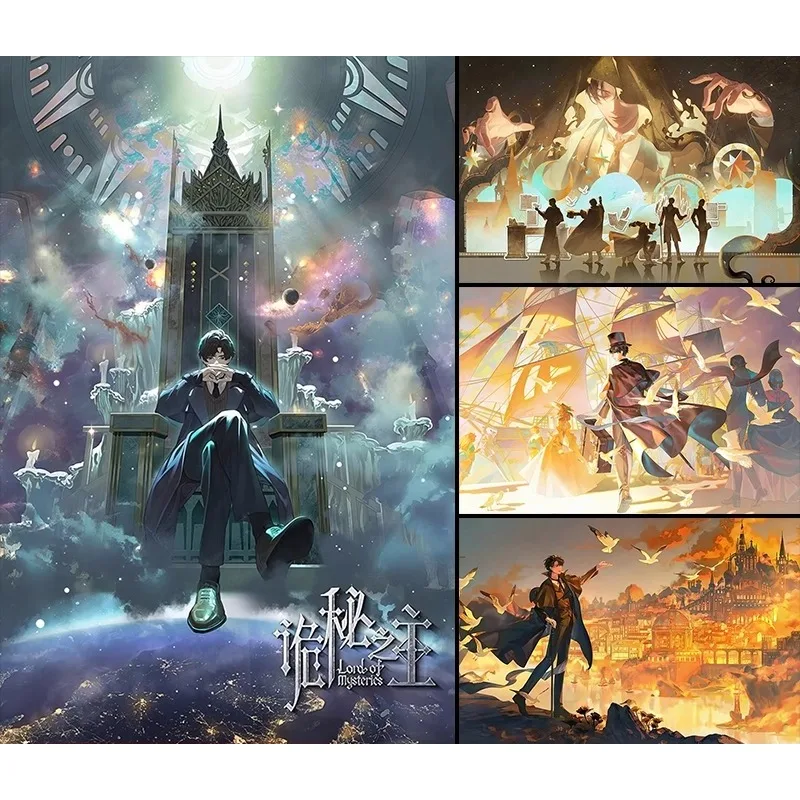 Lord of The Mysteries Frameless Canvas Poster High Definition Anime Style Peripheral for Fans Bedroom Living Room Wall Decor