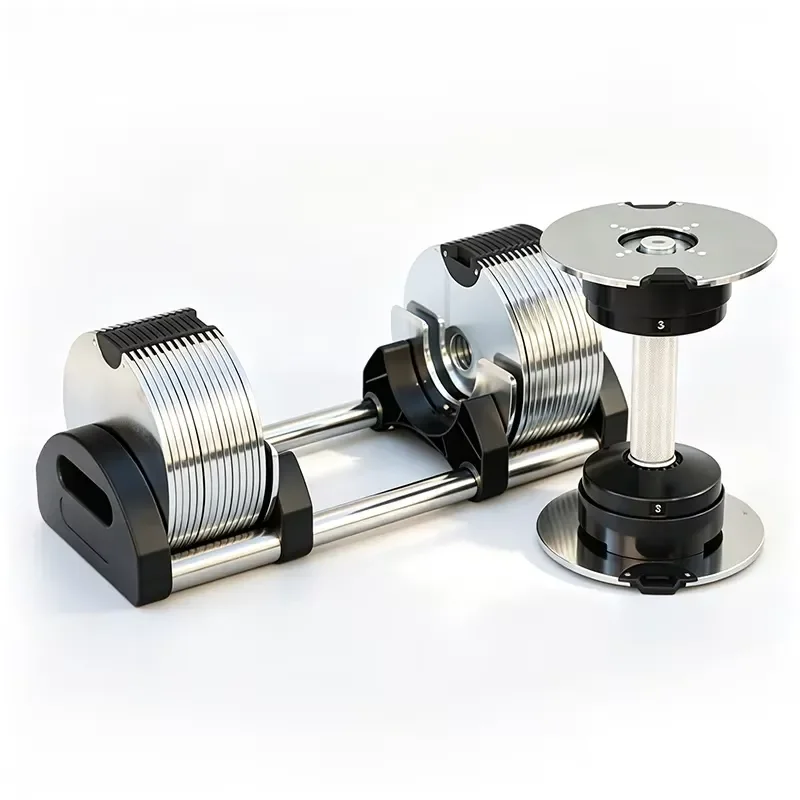 Adjustable Dumbbell Set 50kg Steel Weight Plates Color Coated Home Gym Fitness Equipment Muscle Building Training Gear for
