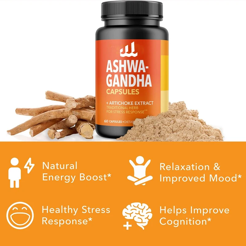 Ashwagandha Capsules products are rich in artichokes, enhancing absorption - supporting mood and relaxing stress