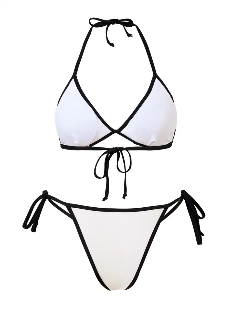 3 Pieces Halter Bikinis 2025 Solid Swimwear Female Sexy Swimsuit Women With Mesh Beach Dress Bathers Bathing Swimming Swim Suit