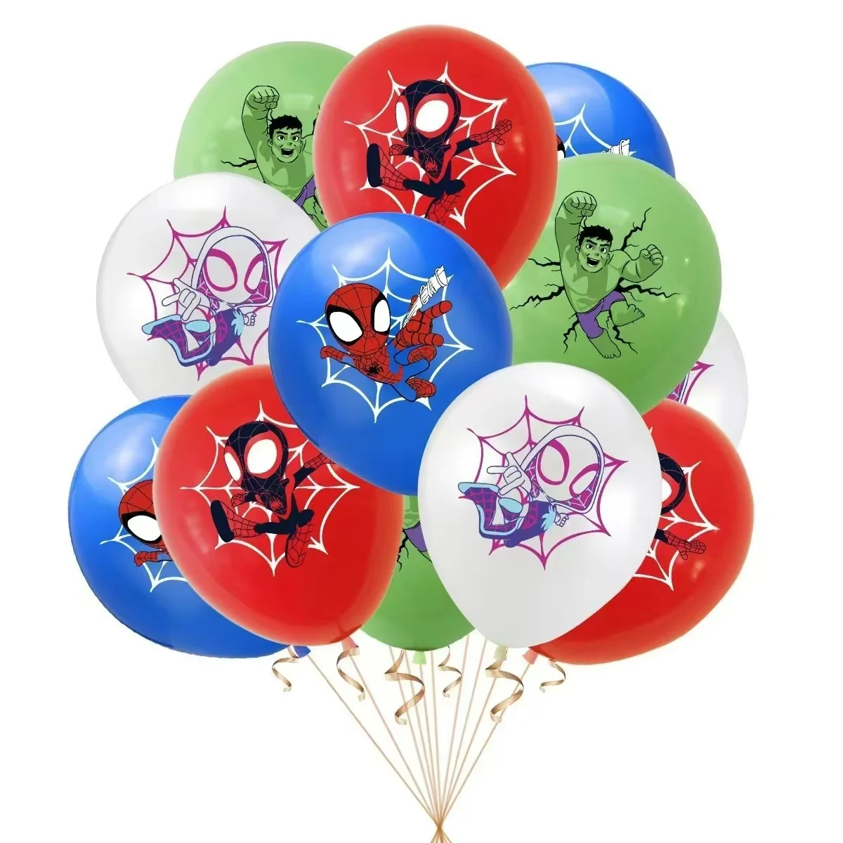 12 pçs marvel homem aranha hulk dos desenhos animados anime balão festa de aniversário decoração do feriado presente natal jogo festa balão brinquedo prêmio