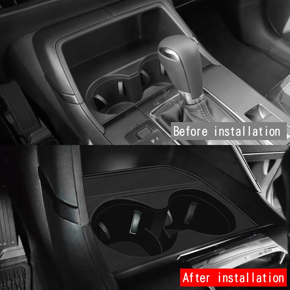 Center Console Cup Holder With Panel For Mazda CX-5 CX5 2026 2027 2028 Anti Slip Drink Holder Interior Storage Car Accessories