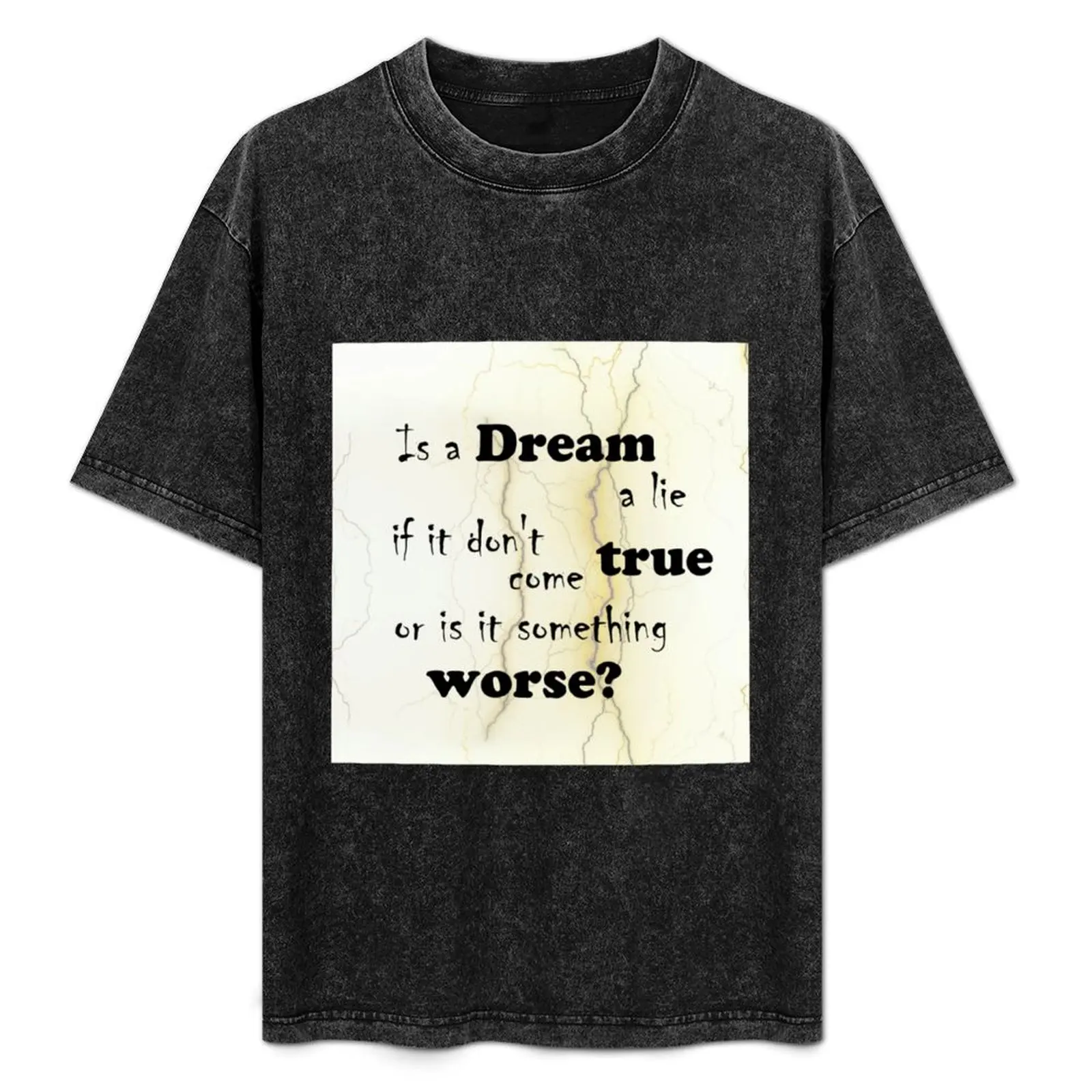 

Dream a lie T-Shirt Big Size Loose Fit Tee Shirt