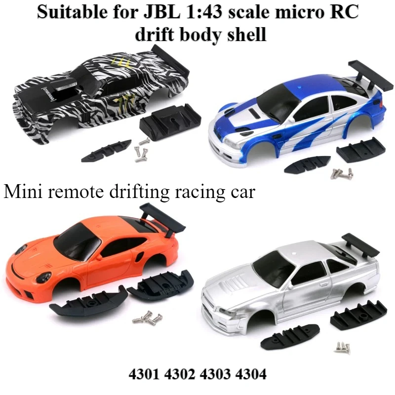 

For JBL 1:43 Scale 4WD Micro RC Drift Car Body Shell 4301 4302 4303 4304 Lightweight Sturdy Replacement Shell For Racing Model