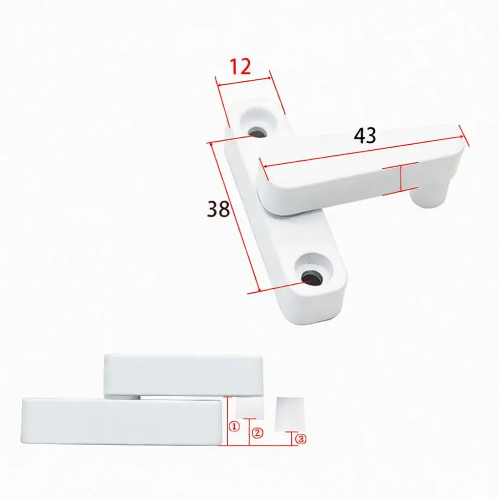 Modern Sliding Door Security Bolt Zinc Alloy Narrow Minimalist Latch For Aluminum Frame Window Cabinet Accessory Hardware