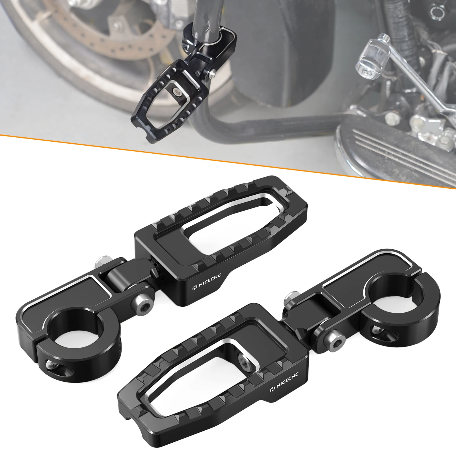 

For 06-2023 Harley Street Glide 1.25" Engine Guard Highway Footpegs for Road King Street Glide Special Ultra Limited 2014-2023