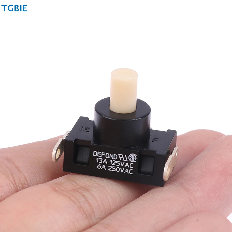[TL][TL]DPC-1114 Self-Locking Power Button Switch For High Power Vacuum Cleaner Parts 250VAC 6A