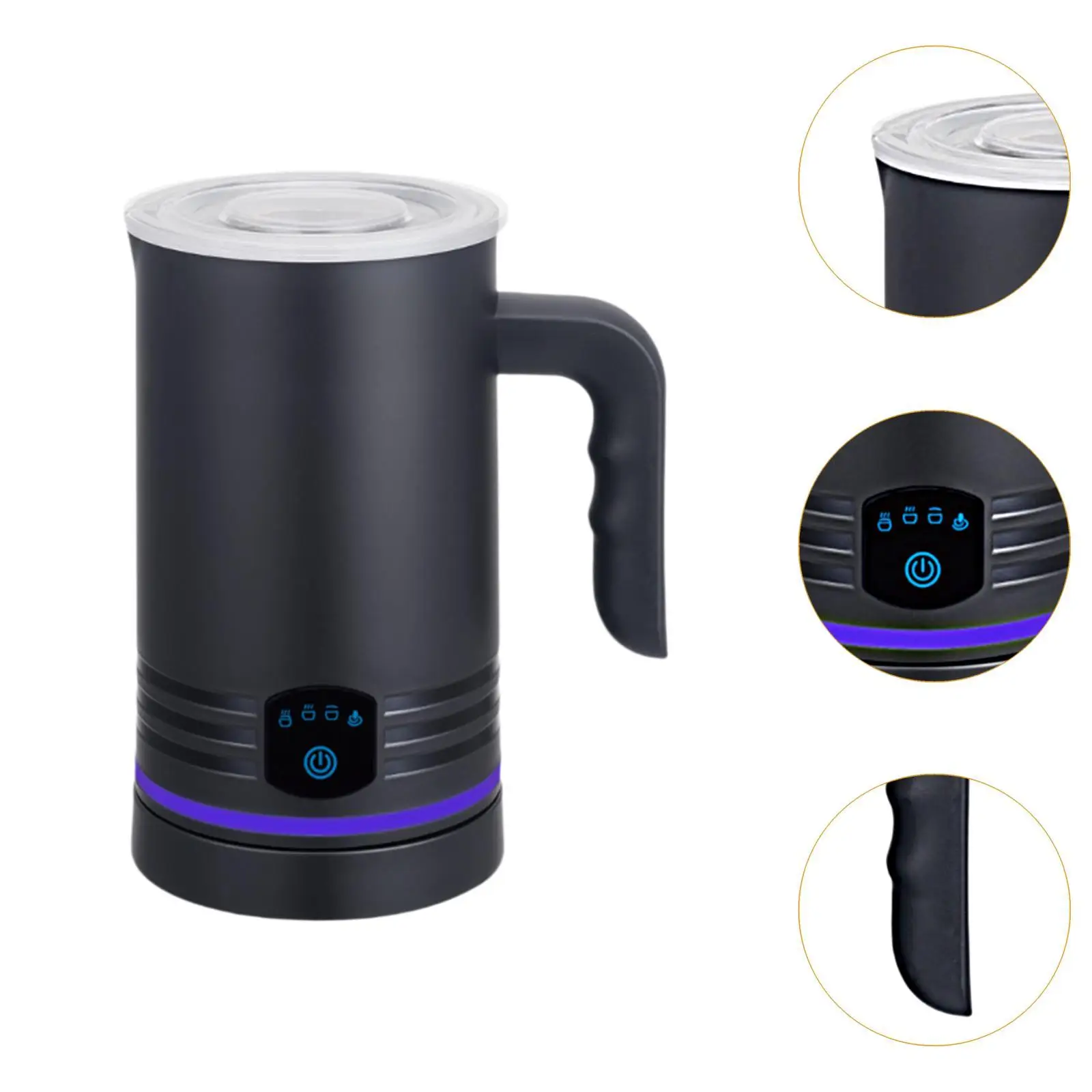 ミルク泡立て器 大容量 省スペース お手入れ簡単 ポータブル ハンドヘルド ミルクウォーマー クリーム カプチーノ ラテ マキアート コーヒー用