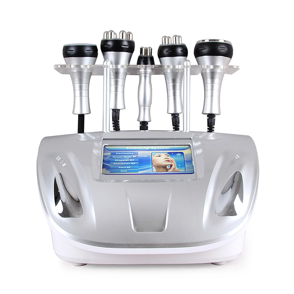 

Cavitation RF Vacuum Slimming Machine Radio Frequency Multipolar RF Body Skin Tightening Face Lifting Ultrasound Liposuction