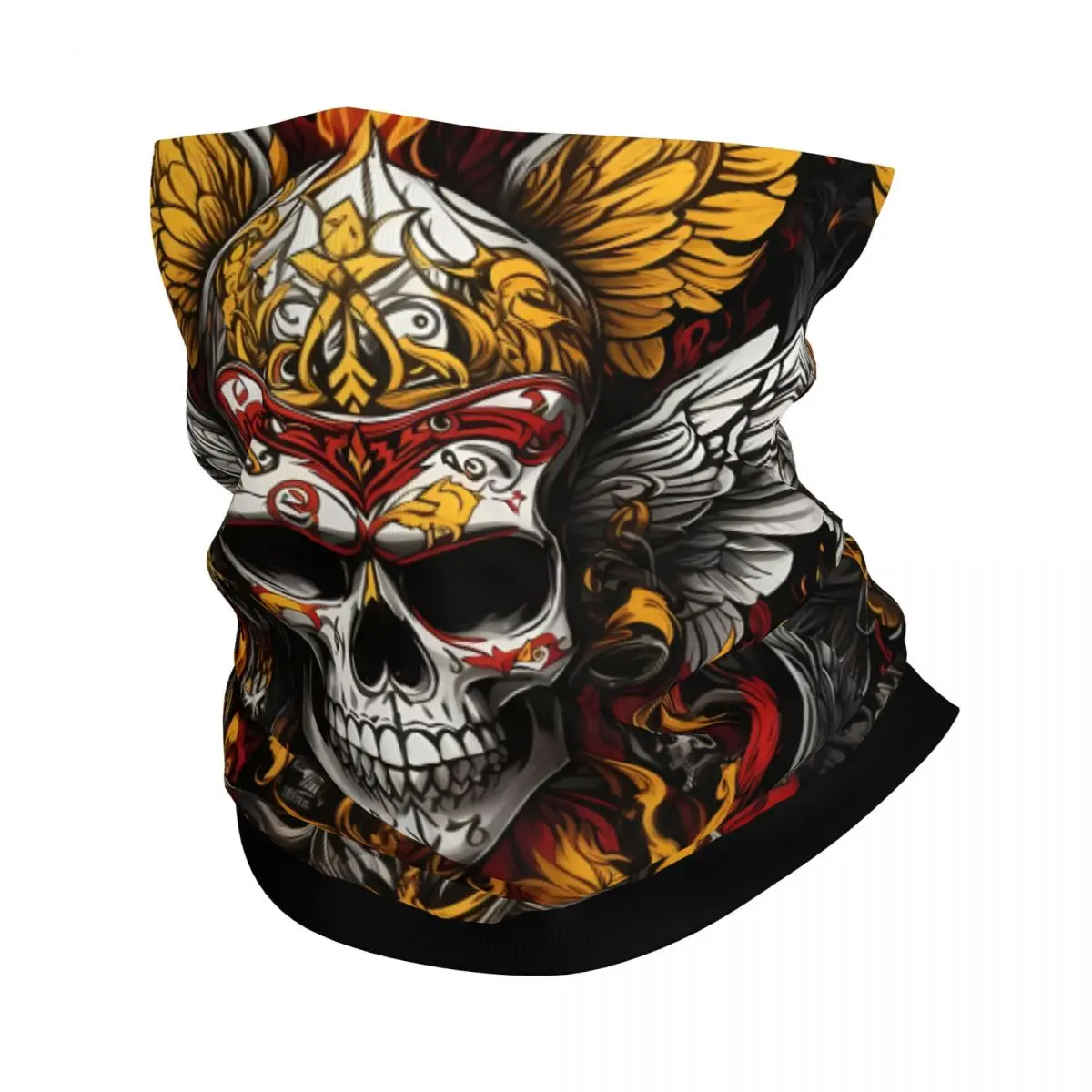 

Fire Skull (8) Scarf Neckerchief Neck Face Mask Polyester