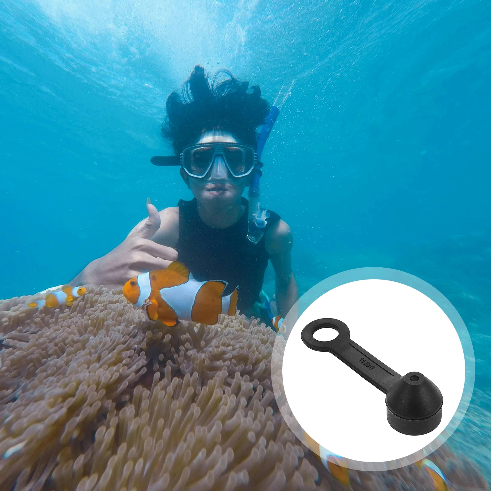 

1pc Premium Regulator Cap Waterproof Epdm Tpe Durable Snorkeling Deep Diving Cap For Scuba Dive Rubber Dust Protector Cover Dive