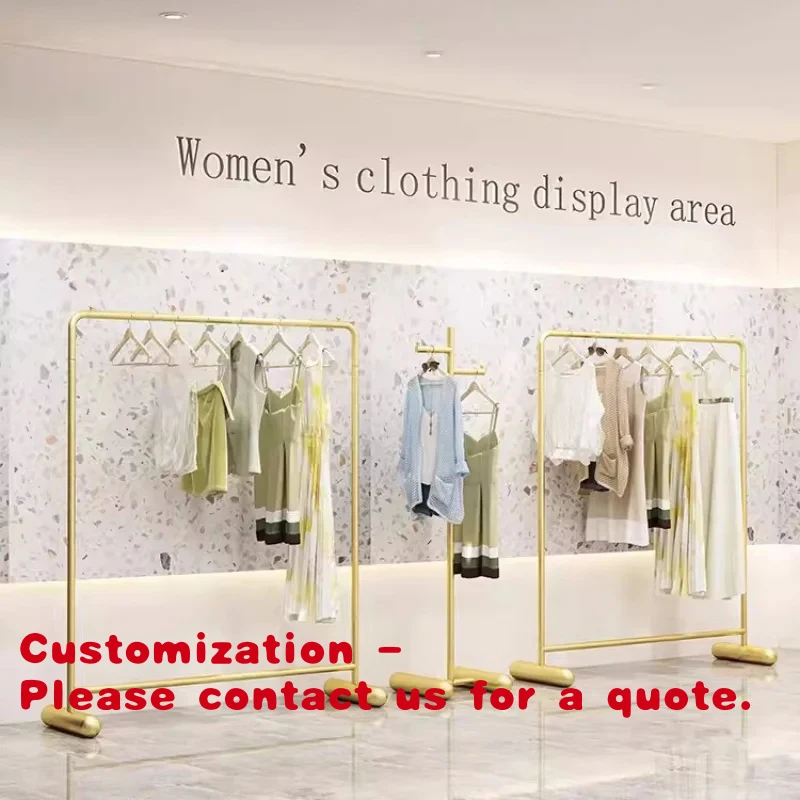 custom.Simple Retail Women's Clothing Store Heavy Duty Garment Rack Clothing Racks Hanging Clothes Commercial