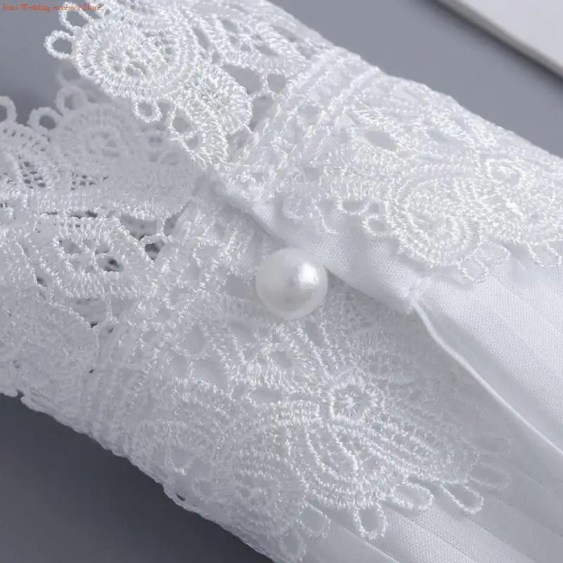 G92D Manset Lengan Lipit Lengan Palsu Dengan Pakaian Lengan Dekorasi Desain Bordir Bunga