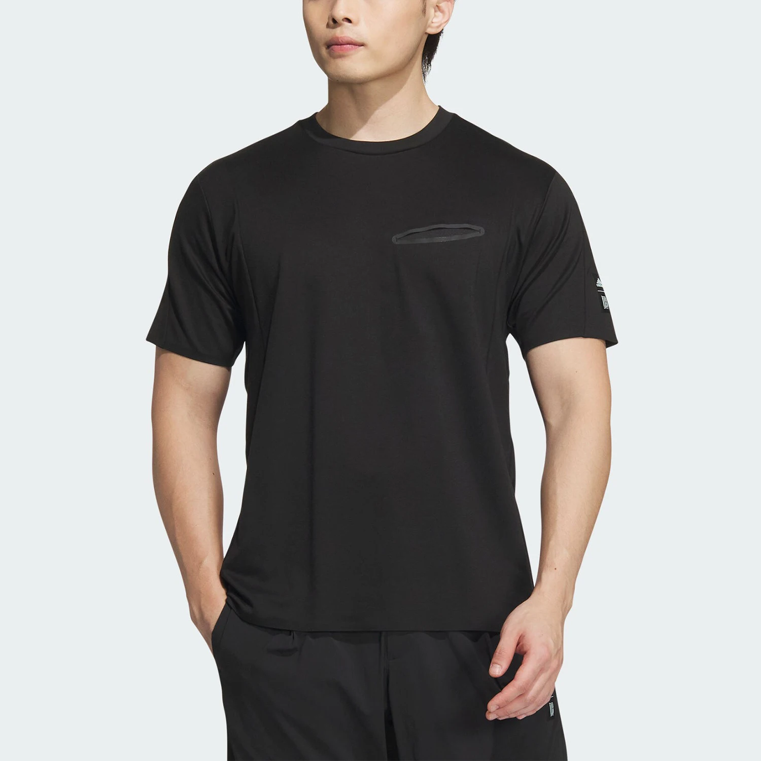 

Adidas Official Authentic Wuji Series Men's Breathable Sports Casual Short Sleeve T-Shirt JI8698