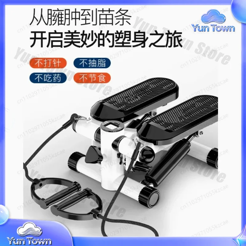 Mini Stepper for Home Workout Equipment with Resistance Band Hydraulic Stair Stepper for Full Body Exercise Fitness Equipment
