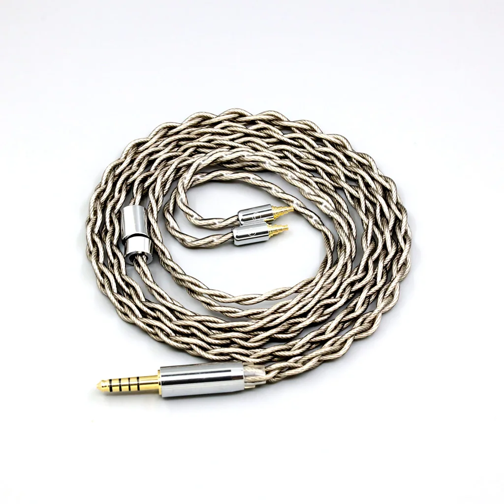 كابل سماعة أذن من الفضة النقية 99% لـ Sennheiser IE40 Pro IE40pro 4 core 1.8mm درع مطلي بالفضة من الجرافين 7922