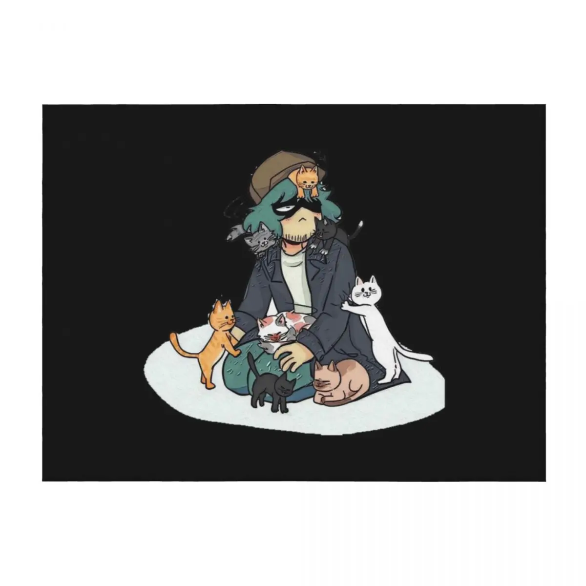 

Garcello fnf mod character T - fnf garcello smoke graffiti art Throw Blanket Soft Beds Luxury Throw Blankets For Bed Blankets