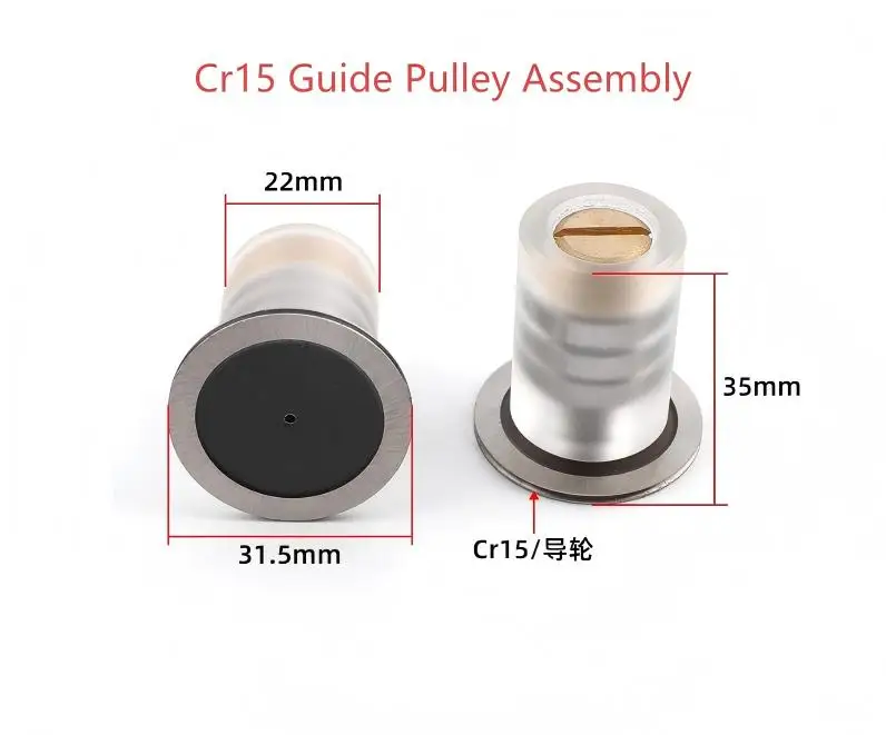 Plastic Seat Pulley Roller,OD22/20mm Guide Wheel Complete Assembly,Single Side for Wire Cut EDM Machine 1PCS