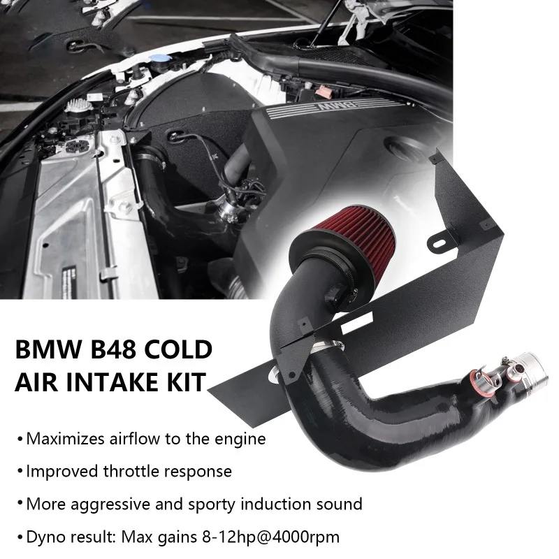 Turbo Intake Pipe Compatible with BMW 320i 330i 2.0L L4 B48 2019-2022 Performance Engine Modification