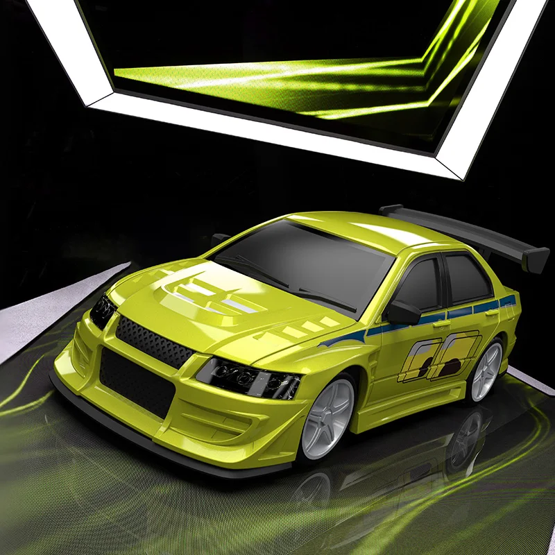 توربو سباق 1/76 C76 EVO شقة تشغيل سباق صغير RTR التحكم عن بعد على الطريق سيارة سطح المكتب لعب سيارة للكبار ألعاب أطفال هدية #3