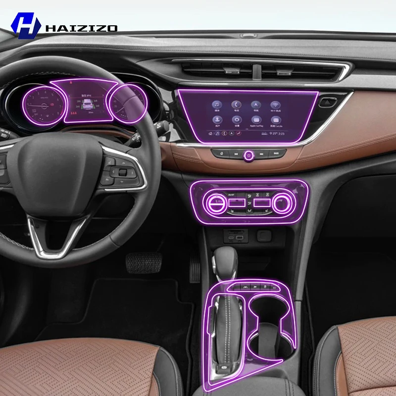 

For Buick Encore GX 2020-2023Car GPS navigation screen TPU transparent anti scratch flower control LCD screen PPF accessories
