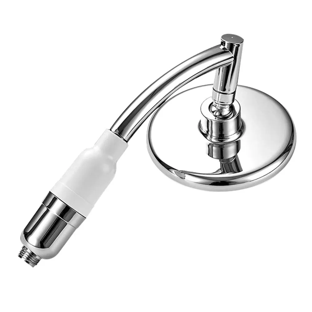 

6inch Shower Heads High Pressure Water-saving Pressurized Technology Round Shower Nozzle with 1.5M Soft Hose Plastic