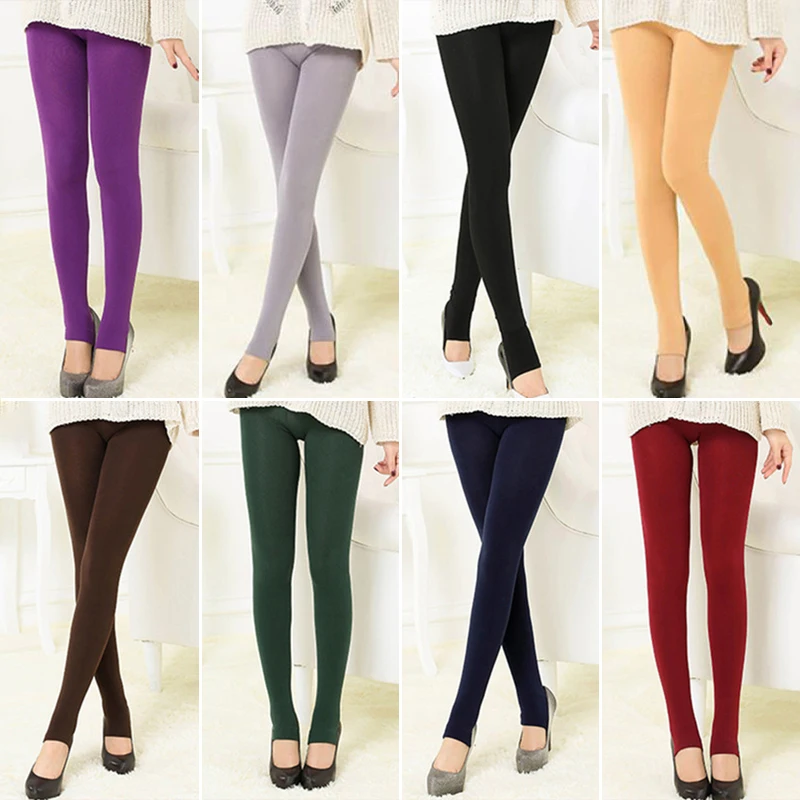 Women Winter Fleece Comfy Thermal Plush Warm Thick Pantyhose Cozy Multicolour Velvet Long Stockings Women Sexy Tights