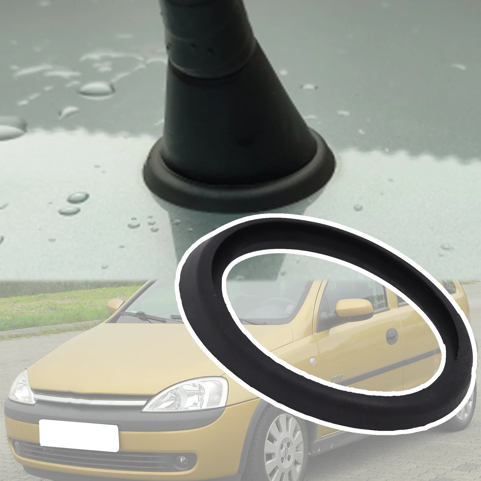 Junta de sellado de base de antena aérea Sting para Vauxhall Opel Corsa D S07 C B Vita, reemplazo de almohadilla de techo Chevrolet Chevy 2001 - 2013