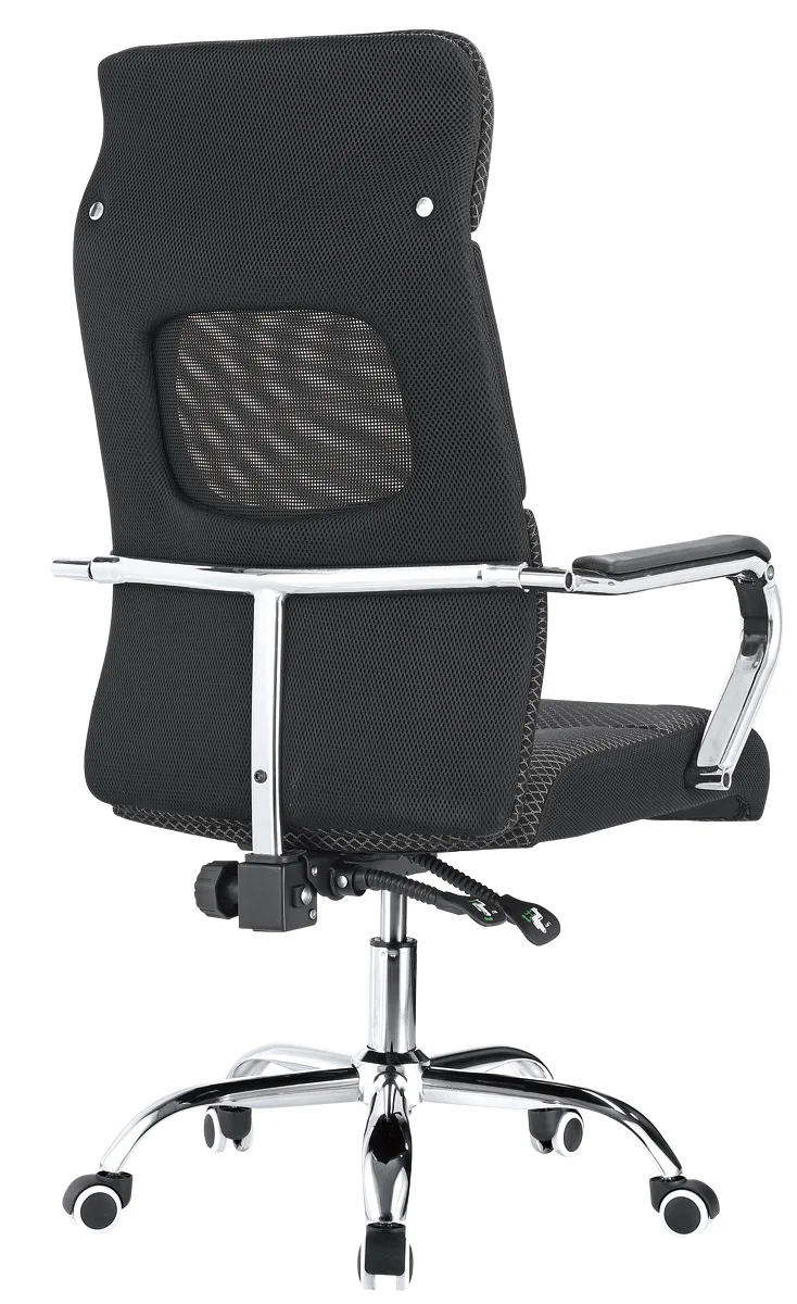 

# Modern High Back Ergonomic Mesh Office Chair Fixed Armrest & Height Swivel Executive Black Desk Chair