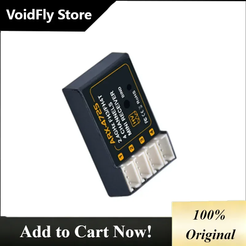 VoidFly ARX-472S 2.4GHz FHSS3 FHSS4 FH3/FH4T Compatible 4 Channel Surface Receiver For Sanwa MT4 MT-44 MT-S M12S Racing RC Car