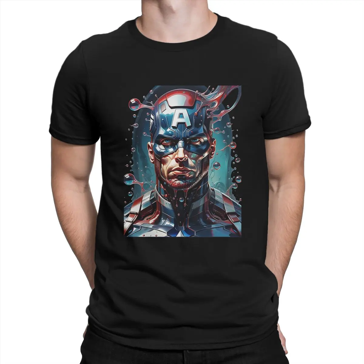 Captain America Iphone Case Special TShirt Marvel Captain America Leisure T Shirt Summer T-shirt For Men Women