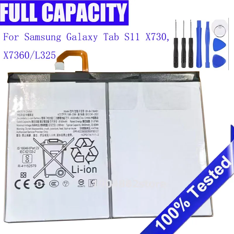 

EB-BX736ABY Battery For Samsung Galaxy Tab S11 X730 X736 High Capacity Replacement Battery AKKU Batteria + Free tools