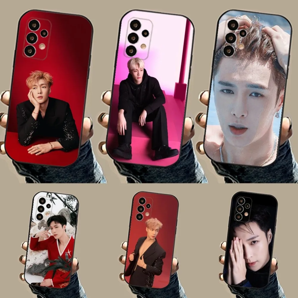 LAY Zhang Singer Phone Case For Samsung S24,23,23,22,30,21,10,9,Note20 Ultra,Lite,Ultra,5G,Plus,FE,Black Soft Case