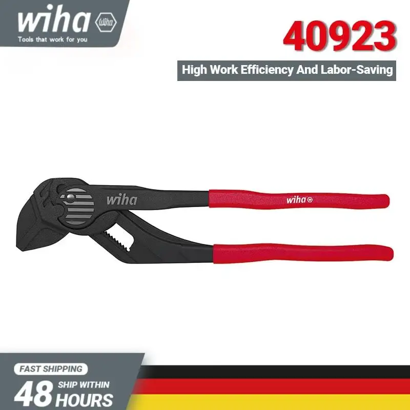 Wiha 40923 pliers wrench imported large opening movable ratchet for quick adjustment of water pump pliers pipe pliers wrench