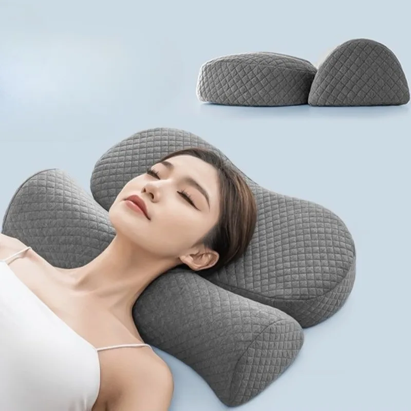 

Cervical Pillow, Memory Foam Contour Pillow, Bed Pillows for Side Sleeper Ergonomic Orthopedic Sleeping Pillow