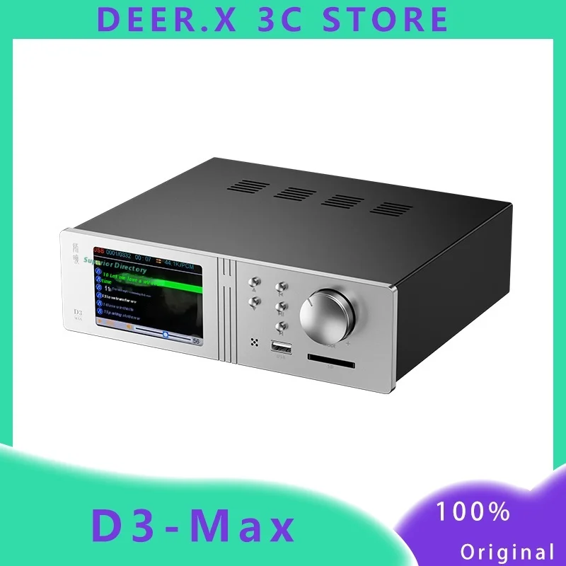 Shikuang D3 Max HIFI декодер цифровой проигрыватель двойной чип ES9039 Bluetooth 5.4 жесткое декодирование DSD512 индивидуальный настольный плеер Shikuang D3 Max HIFI декодер цифровой проигрыватель двойной чип ES9039 Bluetooth 5.4 жесткое декодирование DSD512 индивидуальный настольный плеер