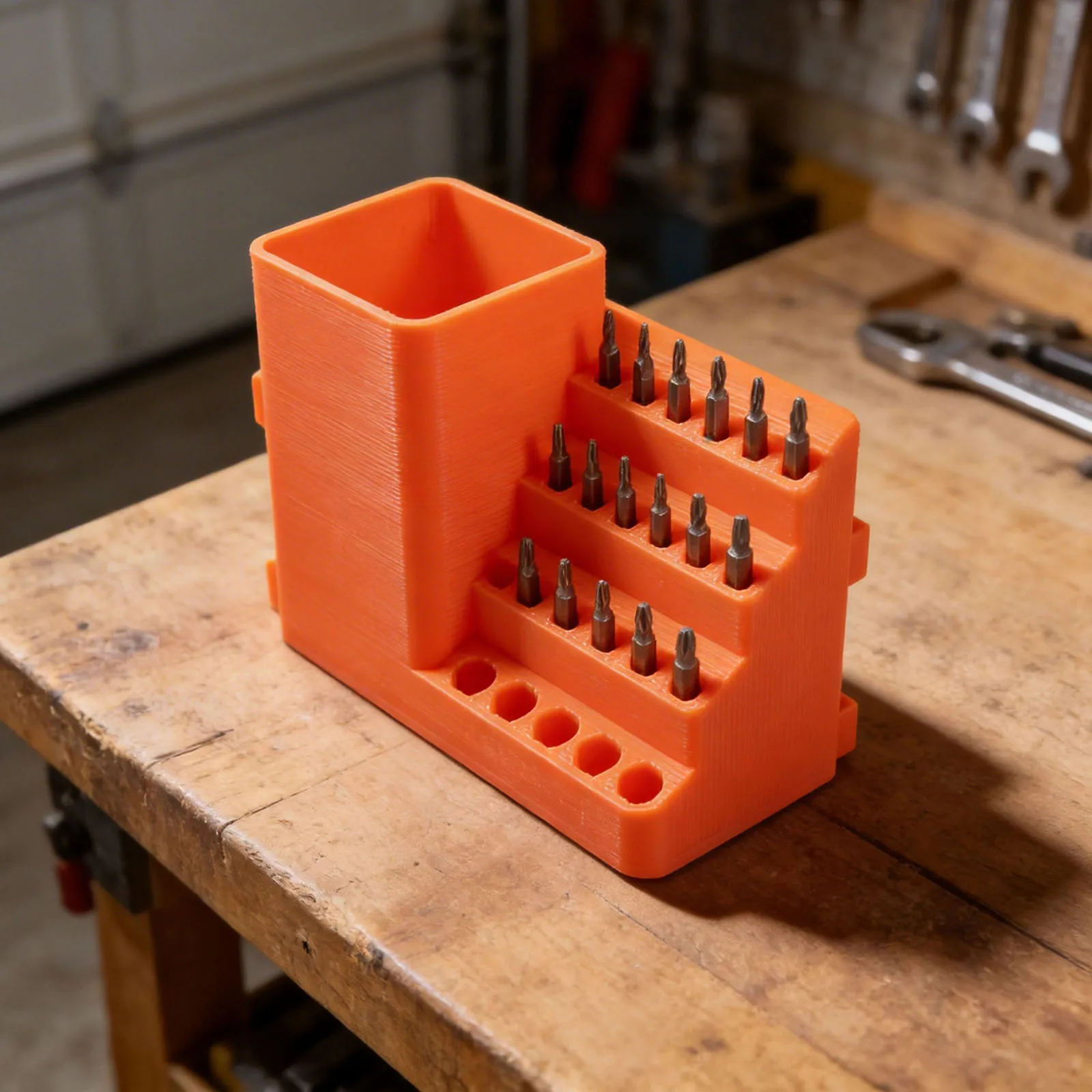 Easy Carry Tool Storage Case Extractor Tiered Screwdriver Storage Screwdriver Bit Organizer Enhance Work Efficiency
