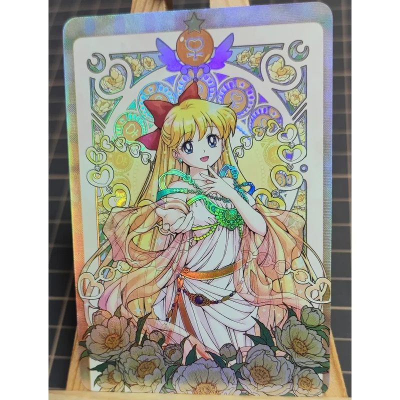 Sailor Moon Flash Card, Tsukino Usagi Mizuno Ami Kino, serie prospera, 6 hojas, figuras de acción, colección de juegos de Anime