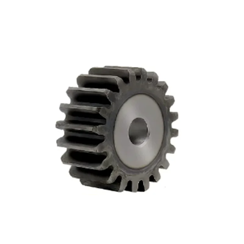 45 Carbon Steel Flat Teeth Gear 1 Module 21 22 23 24 25 26 27 28 Teeth Total Height 10mm Industrial Mechanical Transmission Gear